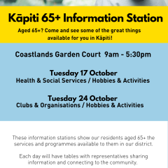 Kāpiti 65+ Information Station