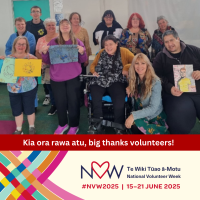 Volunteers and artists from Kapiti Art Studio