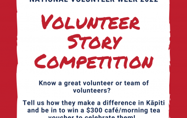 Kāpiti Volunteer Story Competition for National Volunteer Week