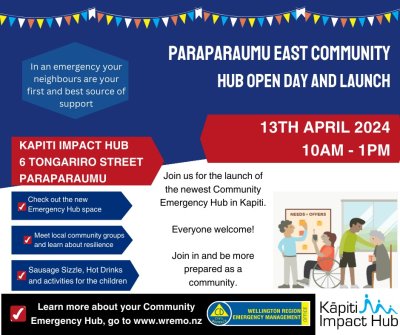 Paraparaumu East Community Emergency Hub Open Day