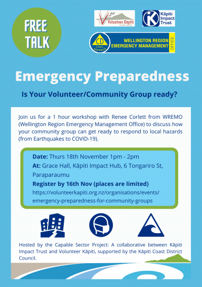 Emergency Preparedness for Community Groups